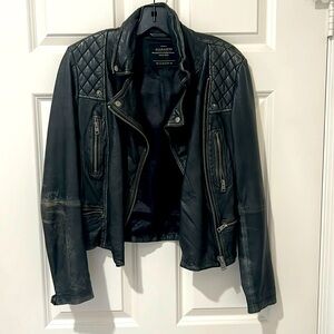 All Saints Leather Jacket, size US 6